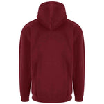 Maroon Pro RTX Pro Hoodie shown from the back on a white background