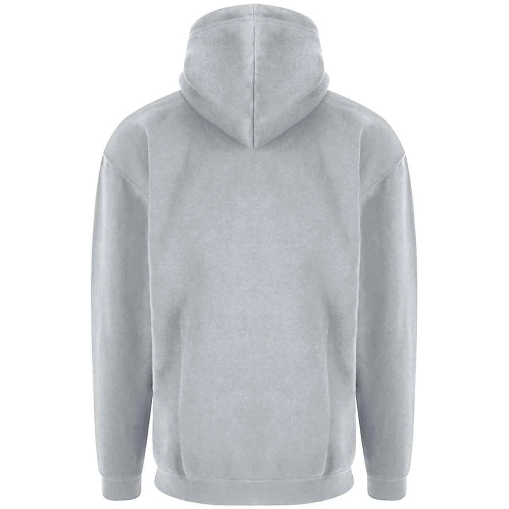 Grey Pro RTX Pro Hoodie shown from the back on a white background