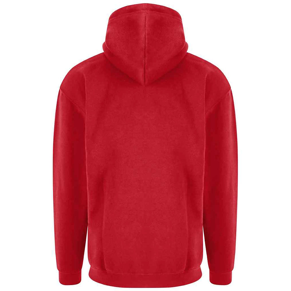 Red Pro RTX Pro Hoodie shown from the back on a white background