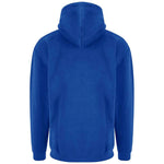 Blue Pro RTX Pro Hoodie shown from the back on a white background