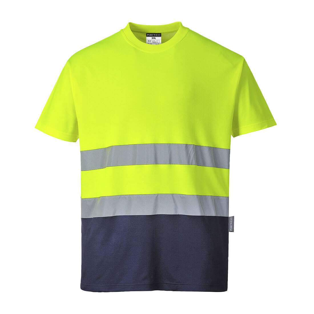 Portwest - Hi-Vis Cotton Comfort Contrast T-Shirt S/S