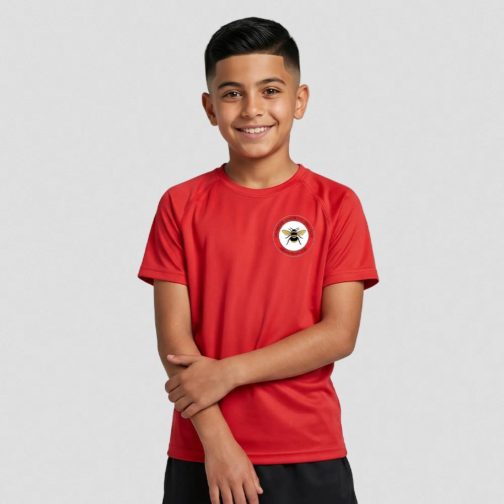 model wearing Frodsham JFC Pro Training T-Shirt - Junior
