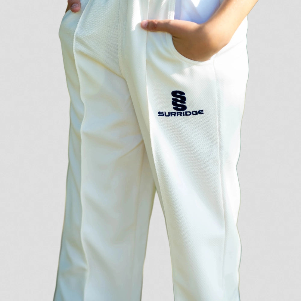 A close up of Stuart Surridge Pro Trousers - Juniors