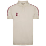 SUR481 IVORY MAROON DOTS