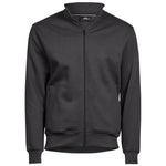 A dark grey Tee Jays Full Zip Sweat Jacket