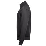 A side view of a dark grey Tee Jays Full Zip Sweat Jacket