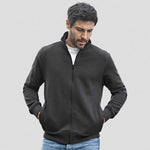 A black Tee Jays Full Zip Sweat Jacket