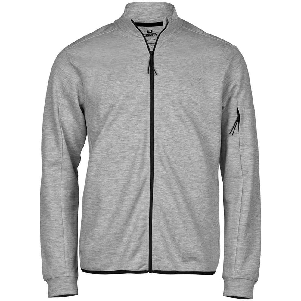 Heather Grey Tee Jays Athletic Full Zip Sweatshirt