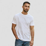 model wearing Tee Jays T8000 Sof Tee in white