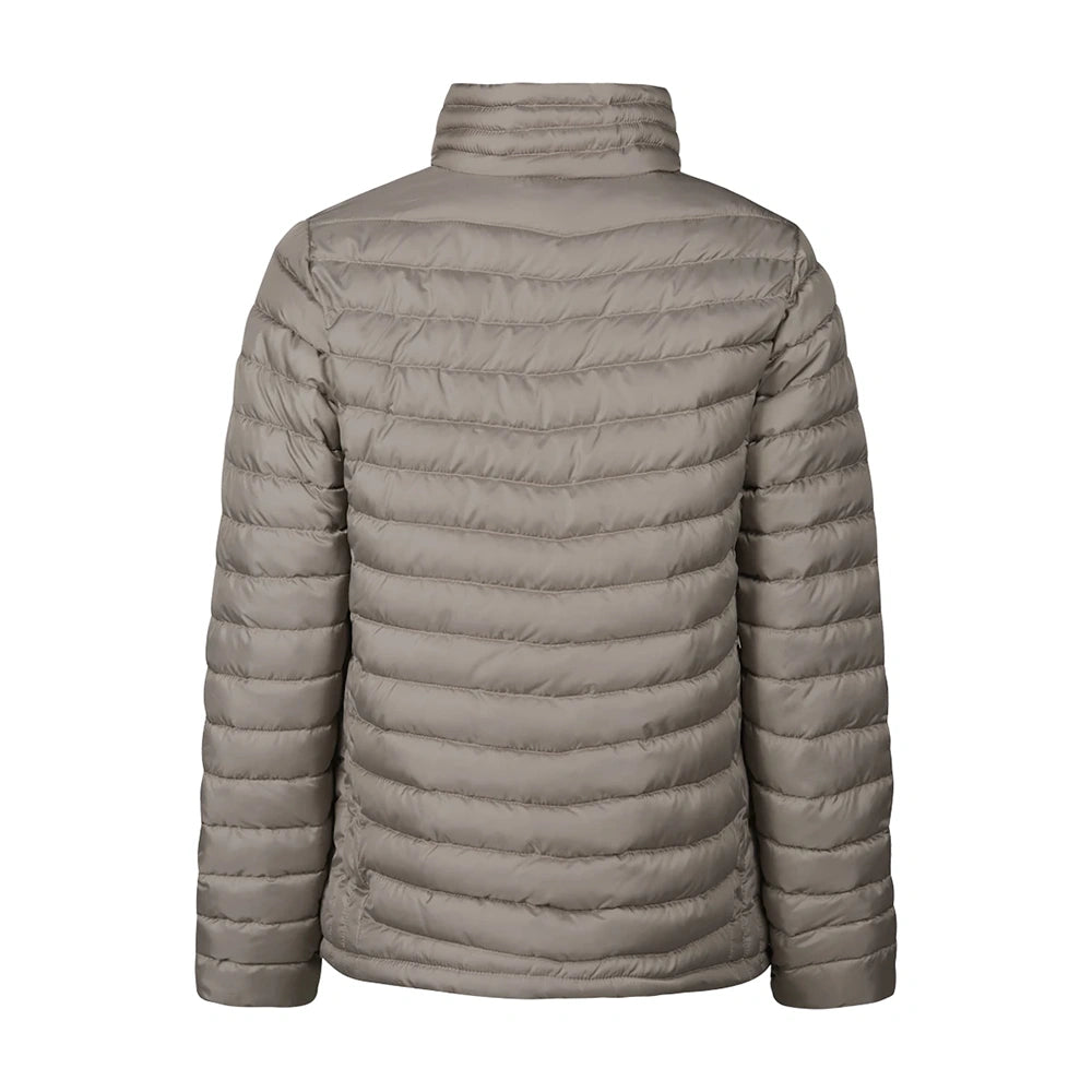 Tee Jays Ladies Zepelin Padded Jacket driftwood back view 