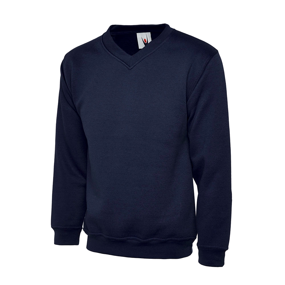 Navy Uneek Classic V-Neck Sweatshirt UC204