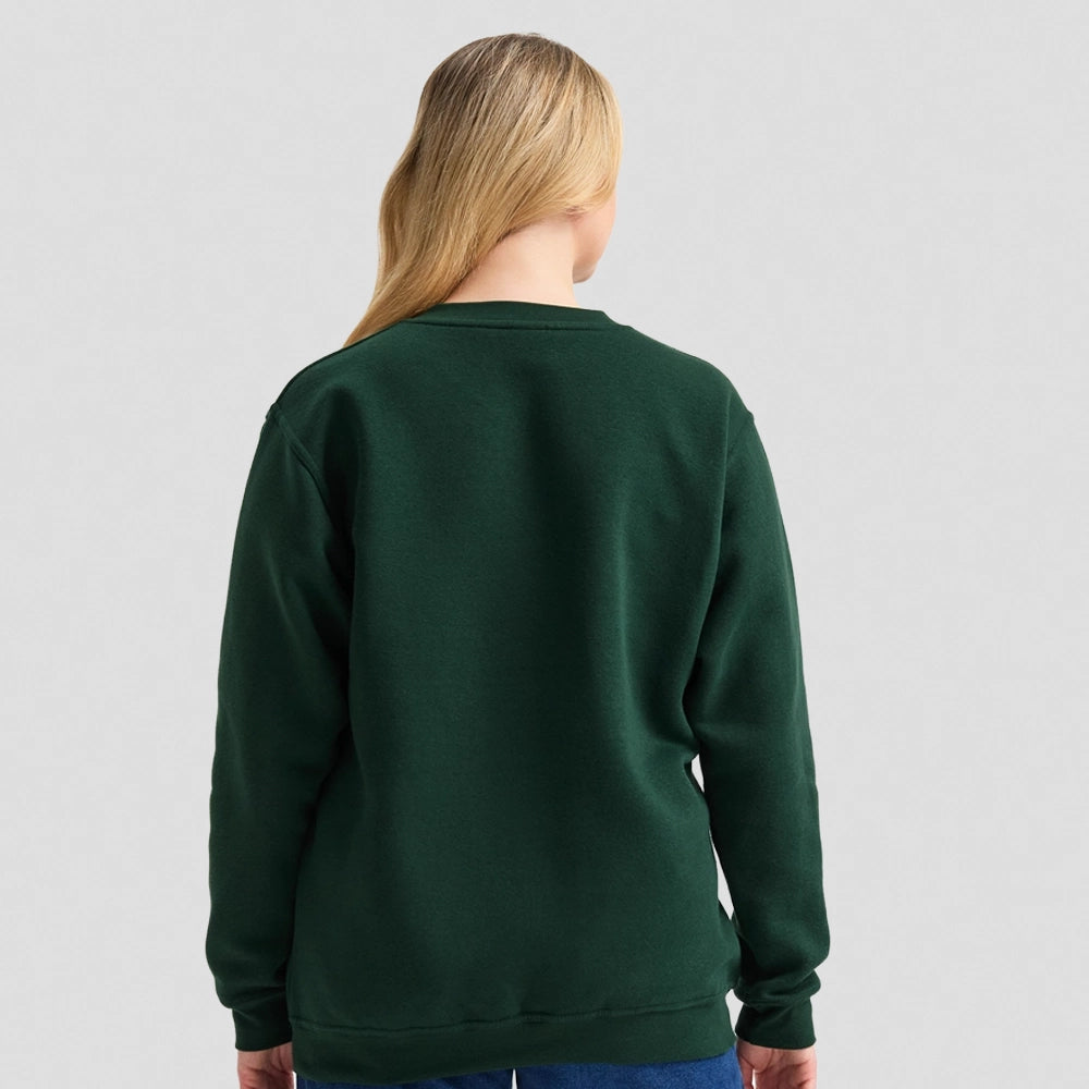 back view of Uneek Classic V-Neck Sweatshirt UC204