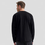 A back view of a Uneek Long Sleeve Classic T-Shirt UC314