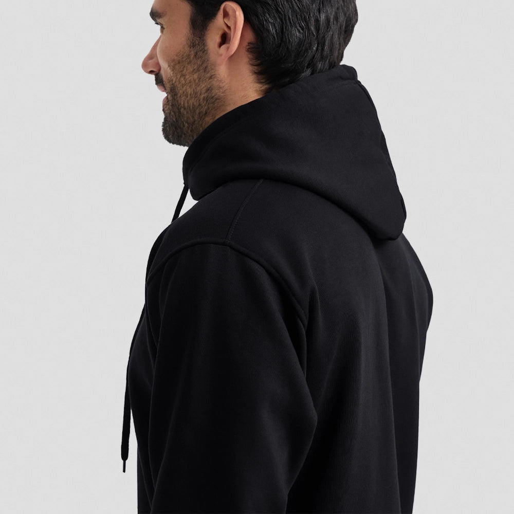 side view of Uneek Heavyweight Hooded Sweatshirt UC501