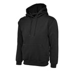 Black Classic Hooded Sweatshirt UC502 front view