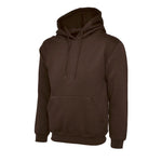 Brown Classic Hooded Sweatshirt UC502 front view
