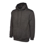 Charcoal Classic Hooded Sweatshirt UC502 front view