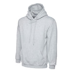 Grey Classic Hooded Sweatshirt UC502 front view