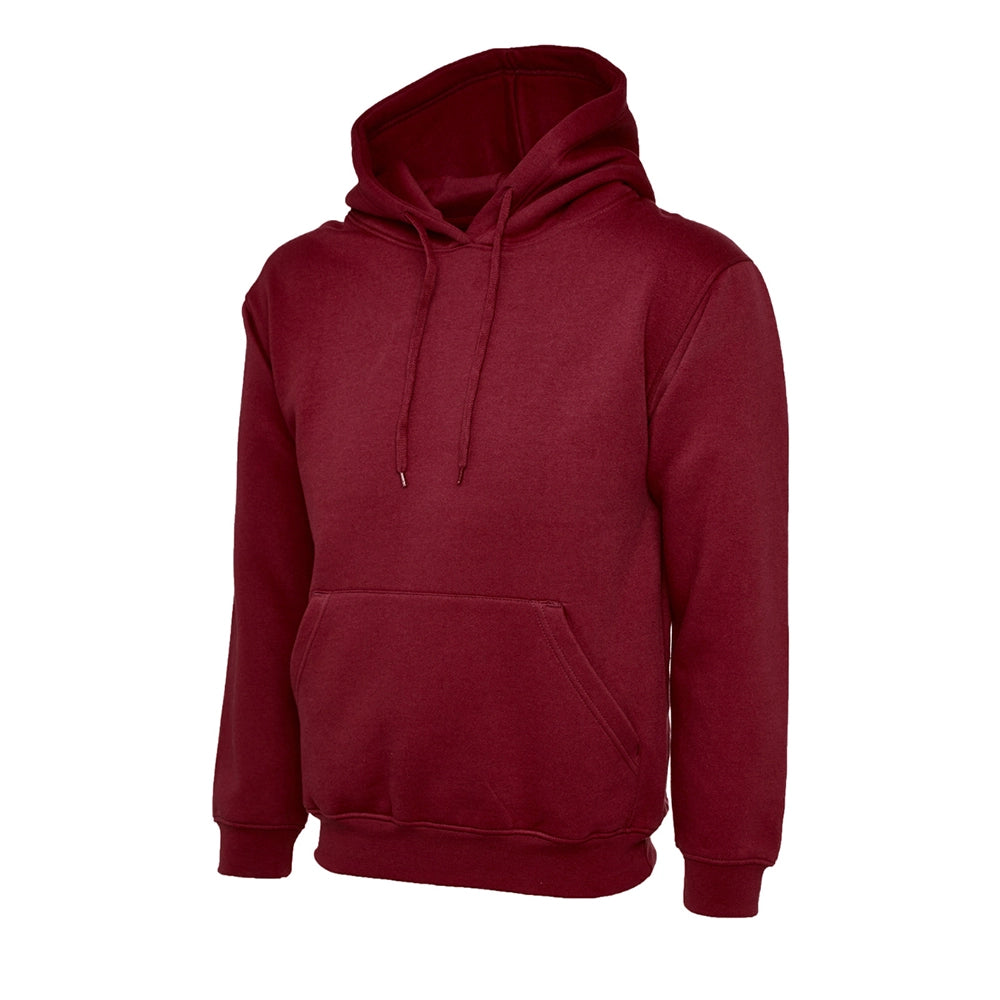 Maroon Classic Hooded Sweatshirt UC502 front view