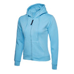 Sky Uneek Ladies Classic Full Zip Hooded Sweatshirt UC505