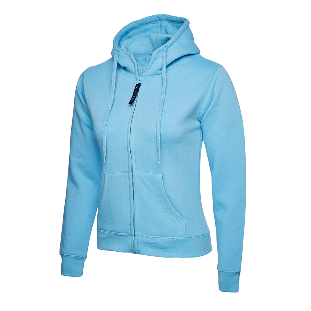 Sky Uneek Ladies Classic Full Zip Hooded Sweatshirt UC505