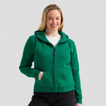 Front view of Uneek Ladies Classic Full Zip Hooded Sweatshirt UC505