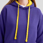 Front view of Uneek Contrast Hooded Sweatshirt UC507