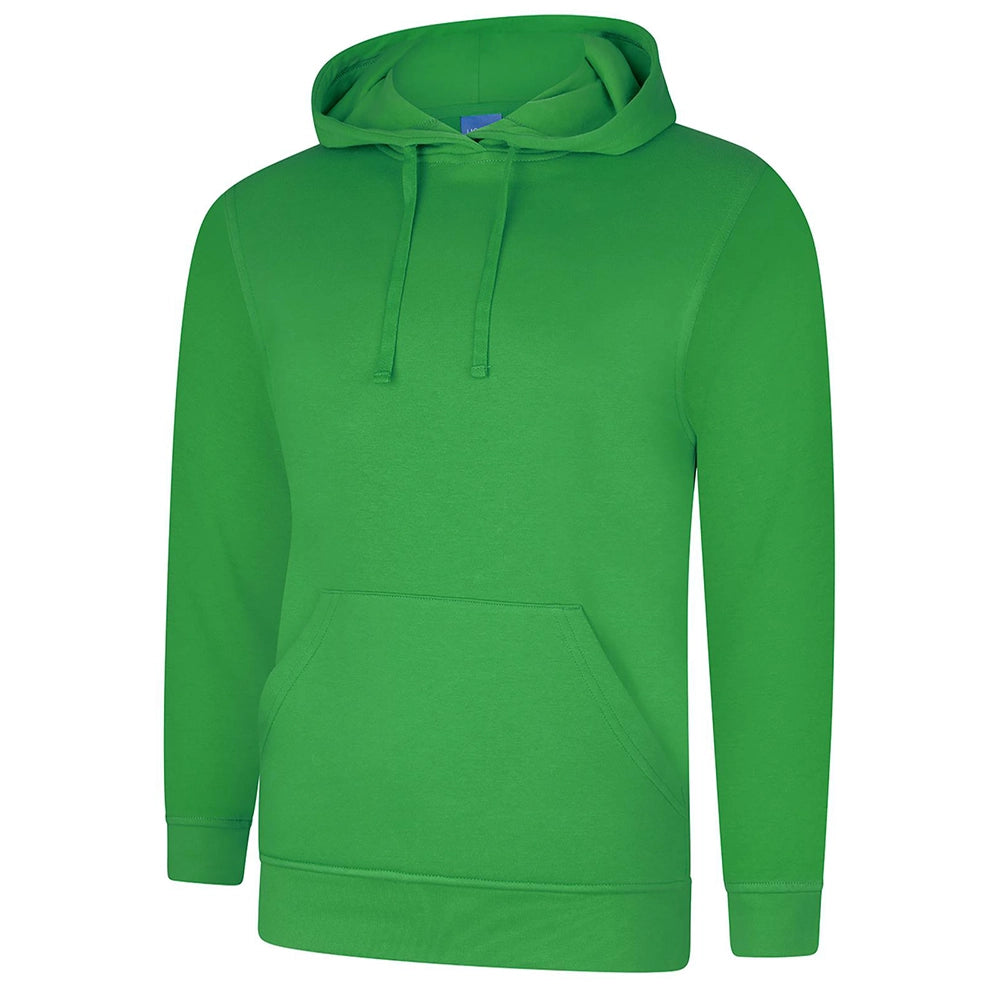Amazon Green Deluxe Hooded Sweatshirt UC509 on a white background