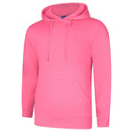 Pink Deluxe Hooded Sweatshirt UC509 on a white background
