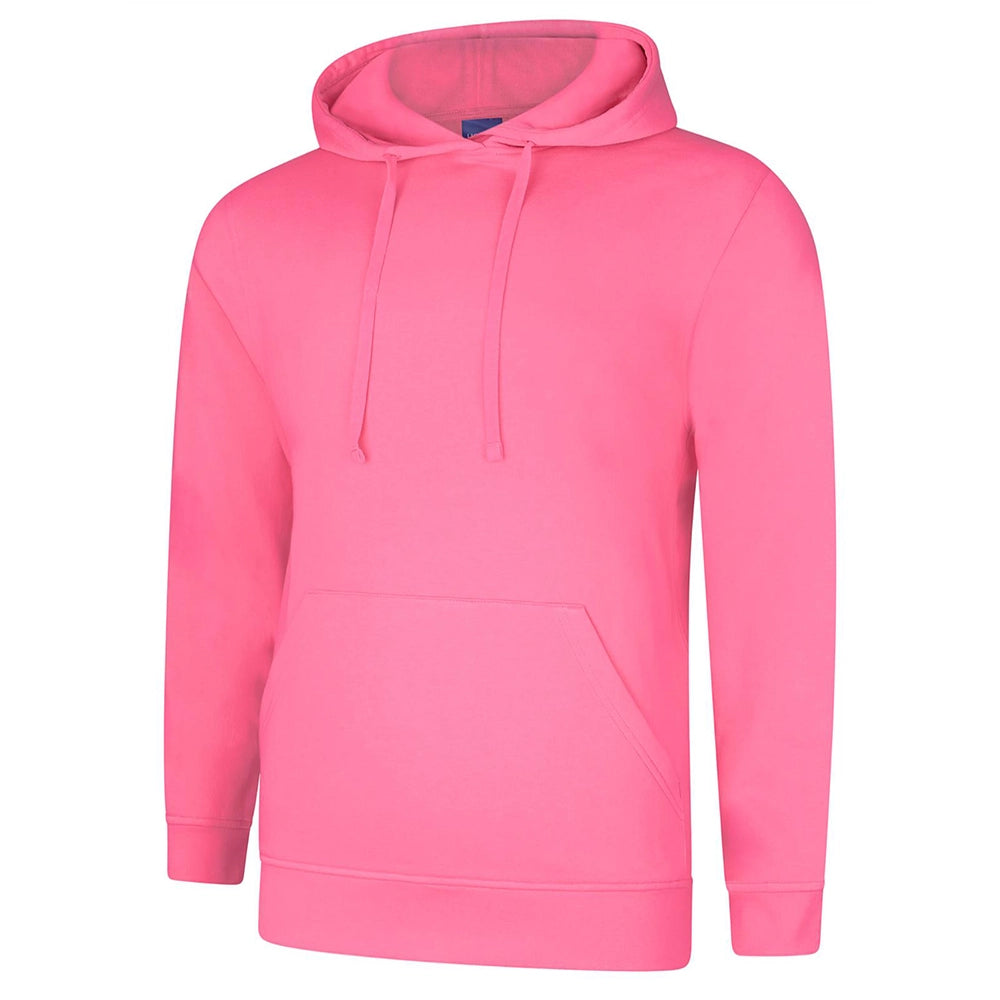 Pink Deluxe Hooded Sweatshirt UC509 on a white background