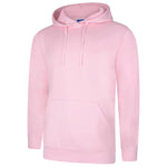 Pink Deluxe Hooded Sweatshirt UC509 on a white background