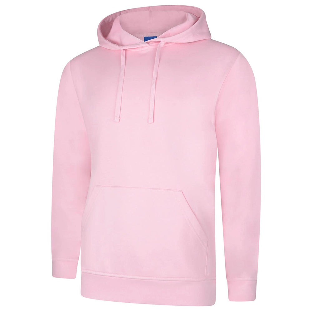 Pink Deluxe Hooded Sweatshirt UC509 on a white background