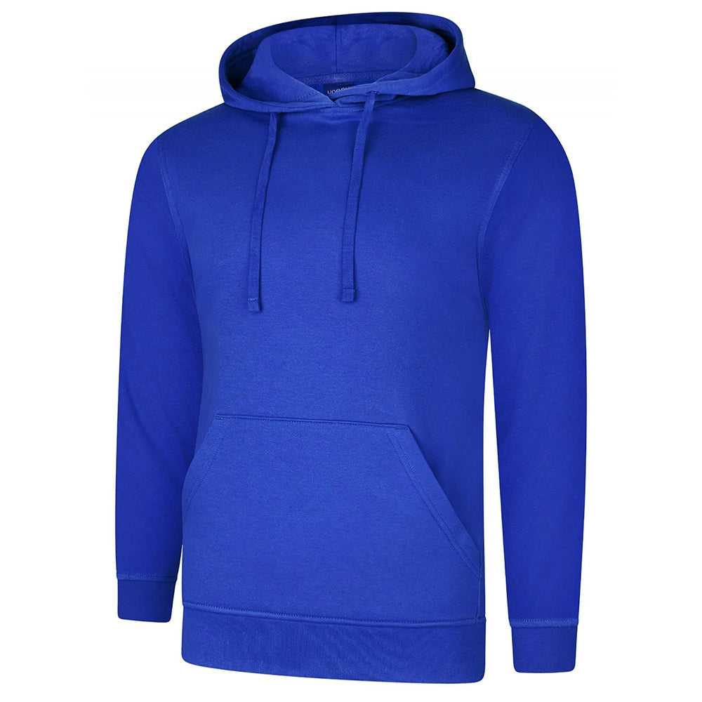 Royal Blue Deluxe Hooded Sweatshirt UC509 on a white background