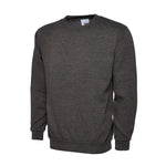 Charcoal Uneek Ladies Deluxe Crew Neck Sweatshirt UC211