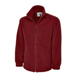 Maroon Uneek Heavyweight Full Zip Fleece Jacket UC601