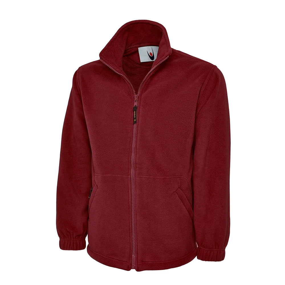 Maroon Uneek Heavyweight Full Zip Fleece Jacket UC601