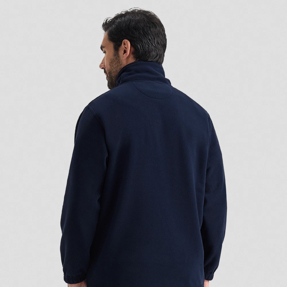 Back of a Uneek Heavyweight Full Zip Fleece Jacket UC601