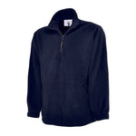 Navy Classic 1/4 Zip Fleece Jacket UC602