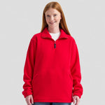 Model wearing a Classic 1/4 Zip Fleece Jacket UC602