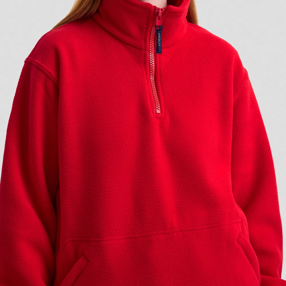 Close up of a Classic 1/4 Zip Fleece Jacket UC602