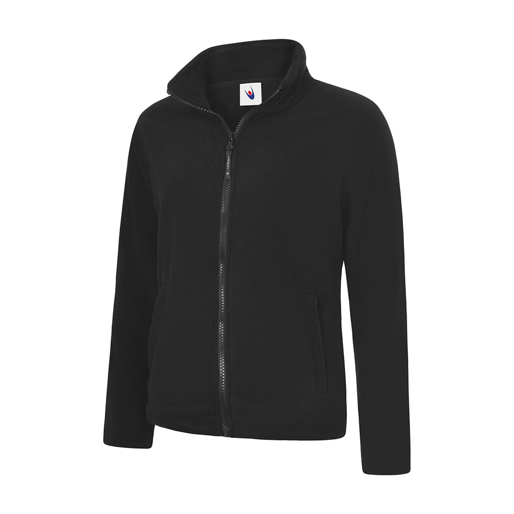 Black Uneek Ladies Classic Full Zip Fleece Jacket UC608