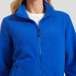 Close up zip of Uneek Ladies Classic Full Zip Fleece Jacket UC608