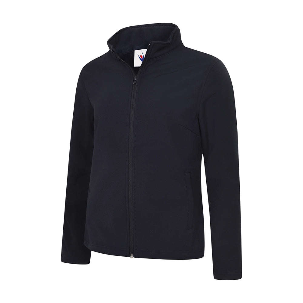 Navy Ladies Classic Full Zip Soft Shell Jacket UC613