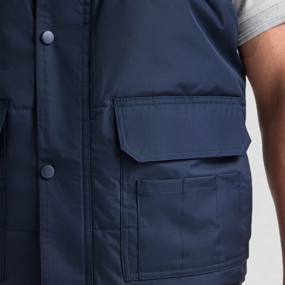 Close up view of Uneek Super Pro Body Warmer UC640