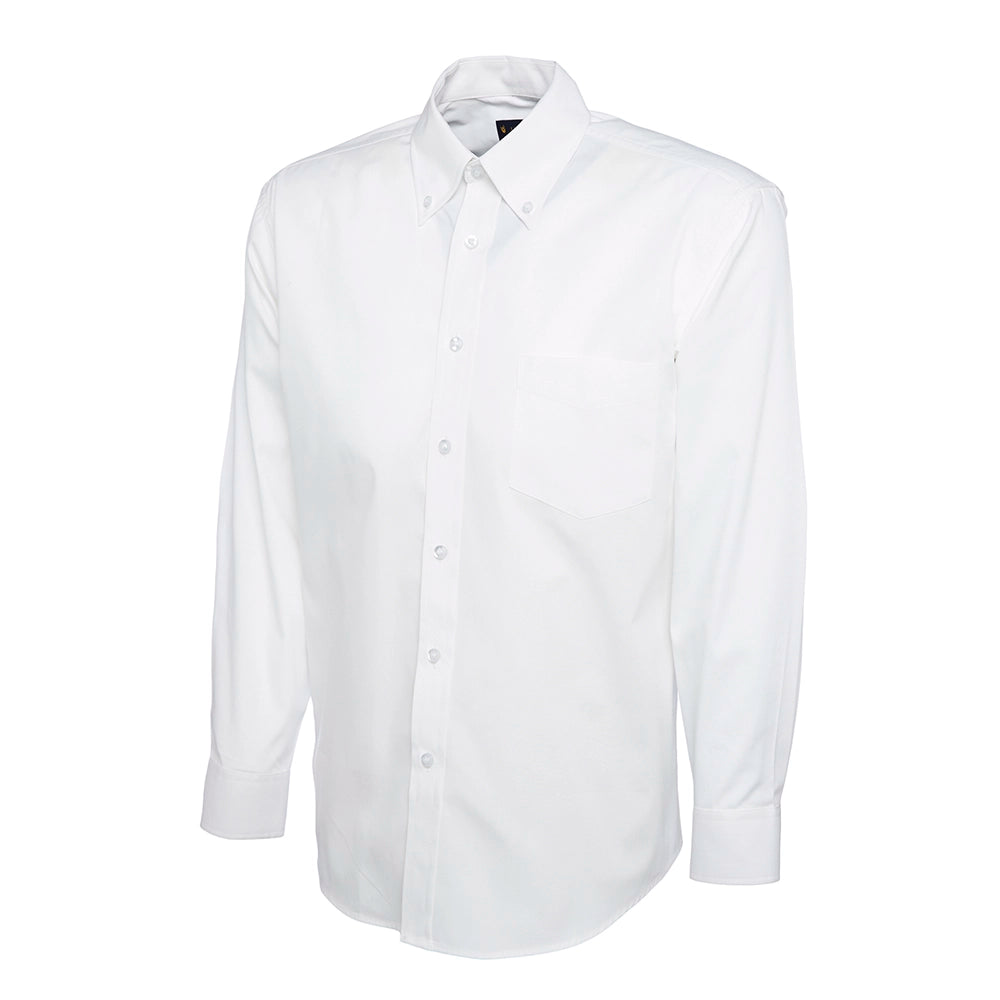Uneek Mens Pinpoint Oxford Full Sleeve Shirt UC701 - White