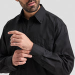 cuff and sleeve of a Uneek Mens Pinpoint Oxford Full Sleeve Shirt UC701