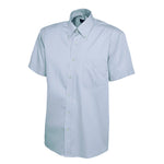 Uneek Mens Pinpoint Oxford Half Sleeve Shirt UC702 - Light Blue