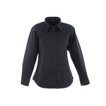 Black Uneek Ladies Pinpoint Oxford Full Sleeve Shirt UC703