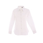 White Uneek Ladies Pinpoint Oxford Full Sleeve Shirt UC703
