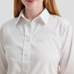 Close up of Uneek Ladies Pinpoint Oxford Full Sleeve Shirt UC703